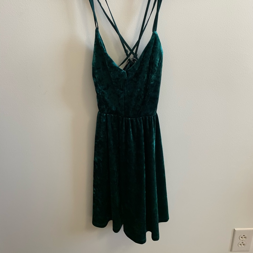 Emerald green dress